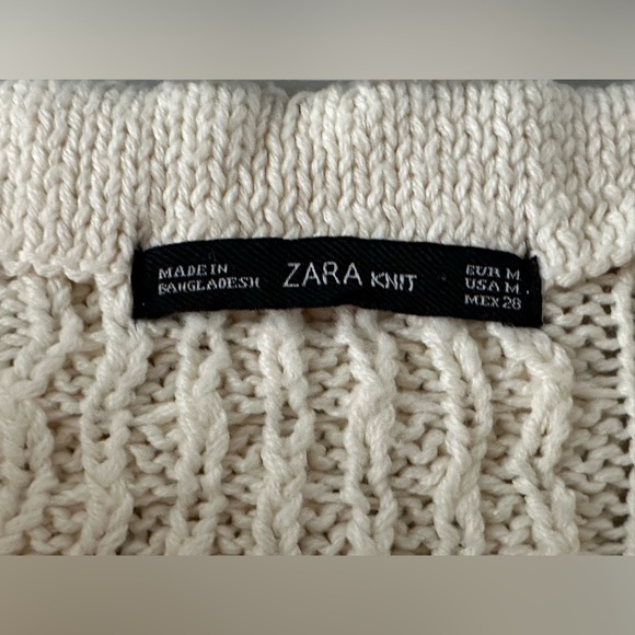 ⭐️Like New⭐️ Zara: Women’s Cable Knit Sweater- Size Medium - Picture 3 of 9